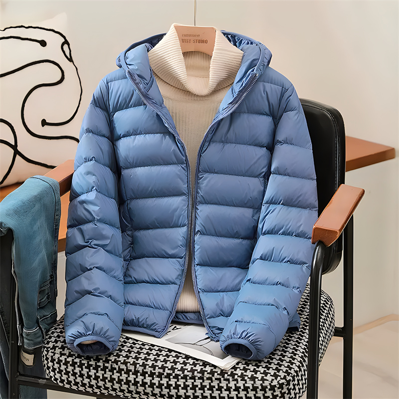 Down Jacket Packable - Plus Size Women Hooded Korean Slim