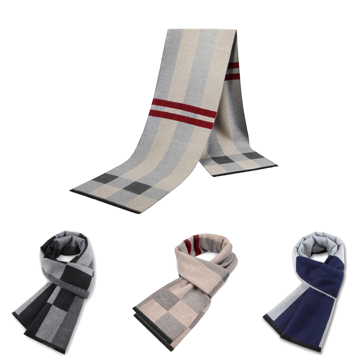 Wool Scarf Men - Men Scarf For Man Winter Copy