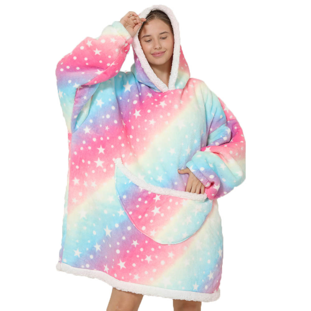 Lazy Hoodie Blanket Oversized  - огляд і ціна Sherpa Hoodie Fleece