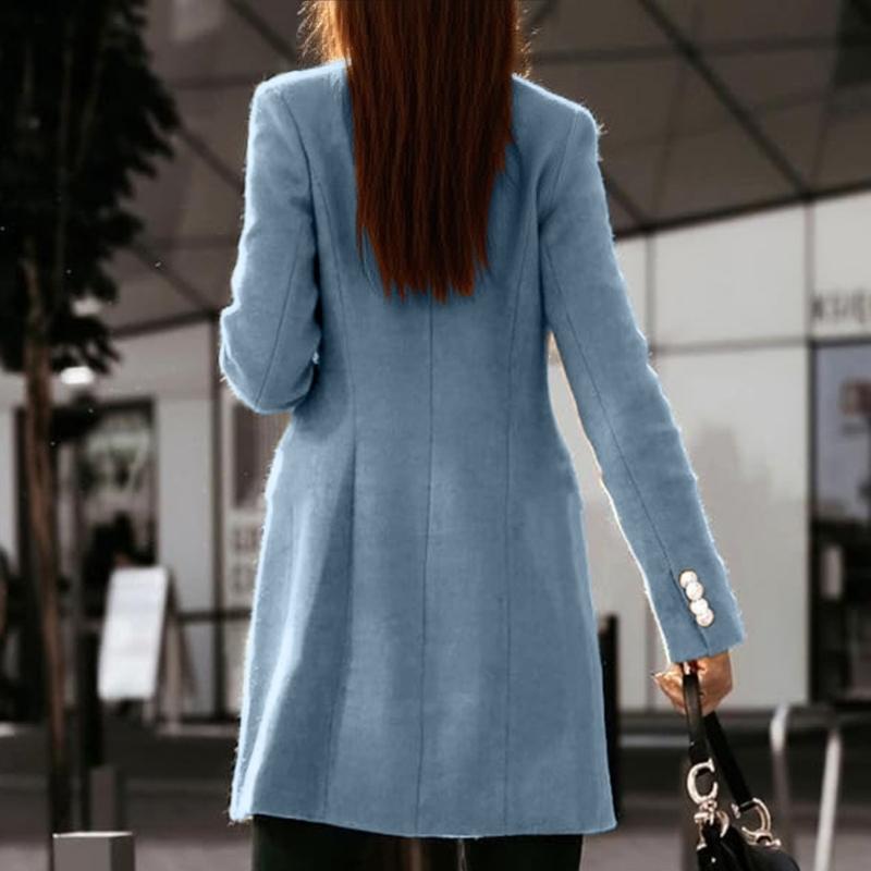 652F Womens Fall Winter Wool C - огляд і ціна Wool Coat Peacoat