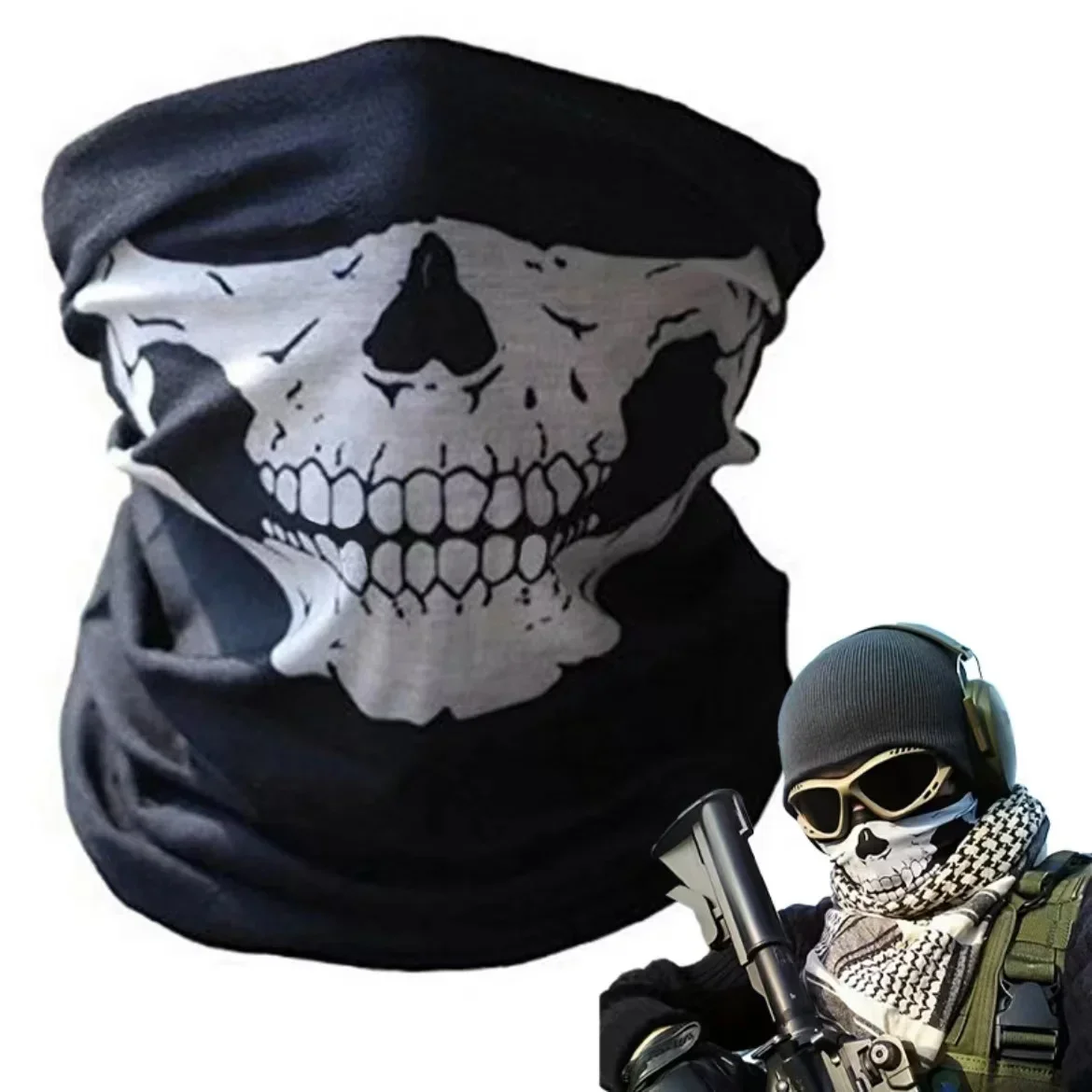 Skull Men Balaclava Ski Mask C - огляд і ціна Balaclava Ski Mask