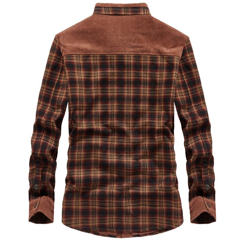 Men's Jackets Winter Windproof - огляд і ціна Flannel Shirt Lined
