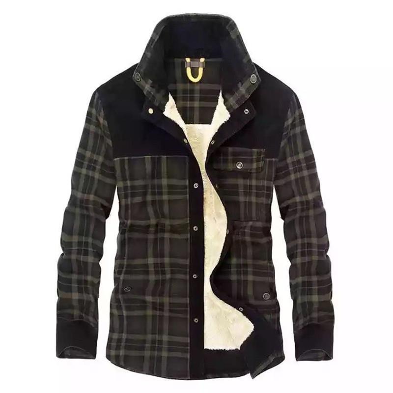 Men's Vintage Plaid Shearling  - огляд і ціна Flannel Shirt Lined