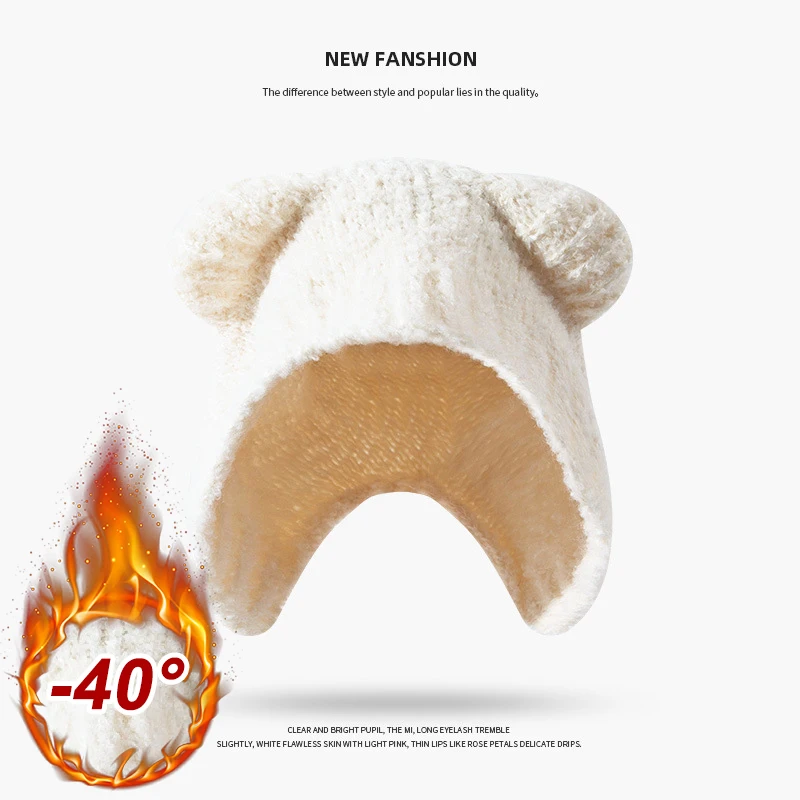Autumn Winter Women Knit Hat C - огляд і ціна Knit Beanie Hat Warm