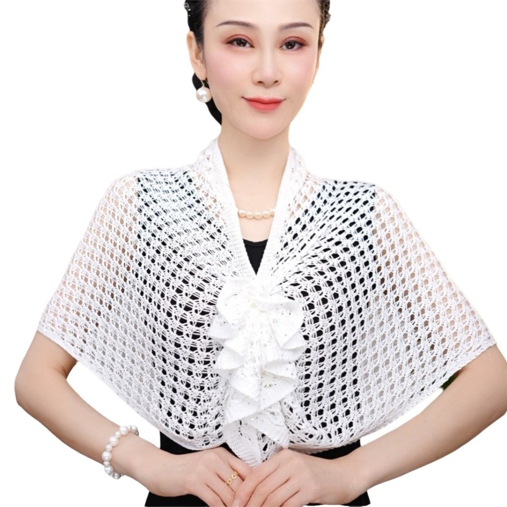 Sparkly Design Hollow Out Card - огляд і ціна Shawl Wrap Winter