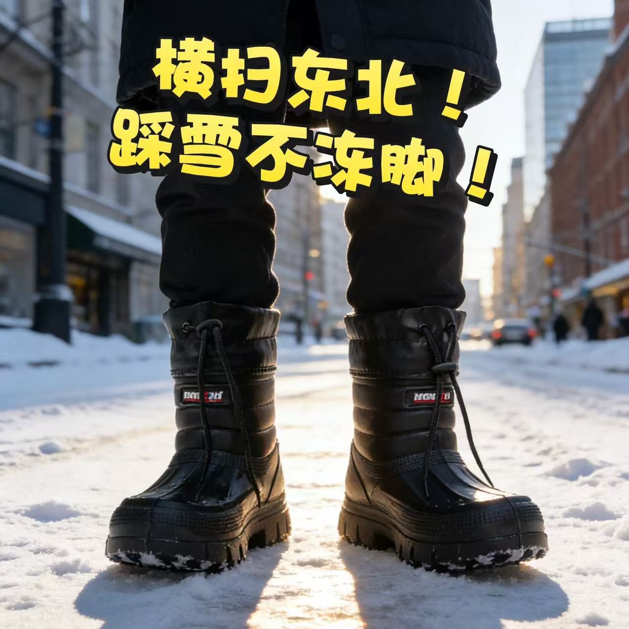 Snow boots men's new velvet wa - огляд і ціна Waterproof Winter Boot