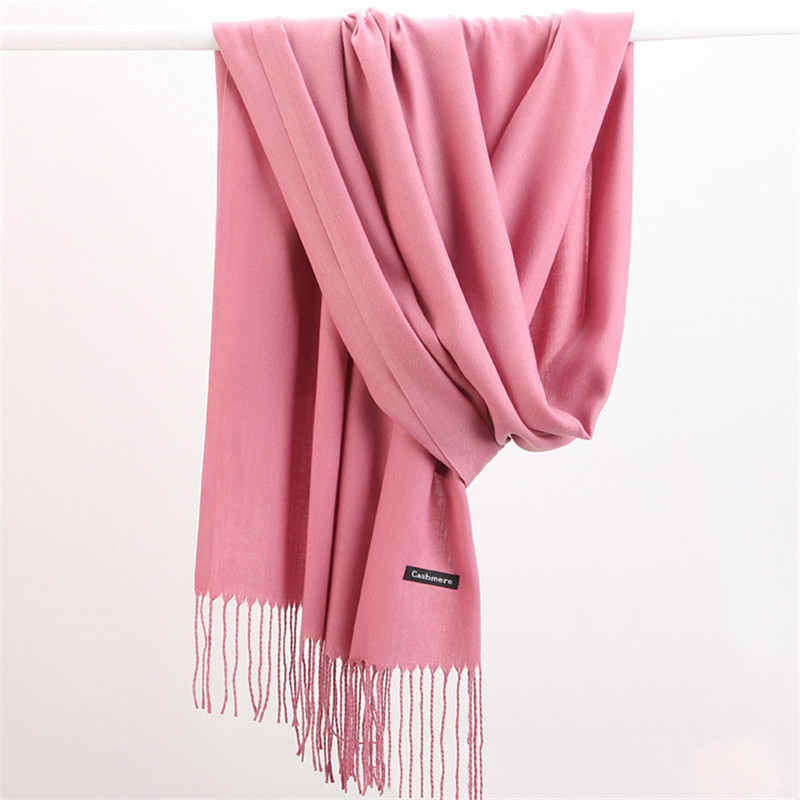 Fashion Solid Color 2023 Women - огляд і ціна Cashmere Pashmina Wrap