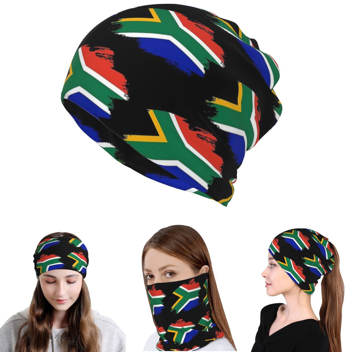 South African Springboks Flag  - огляд і ціна Knit Beanie Hat Warm