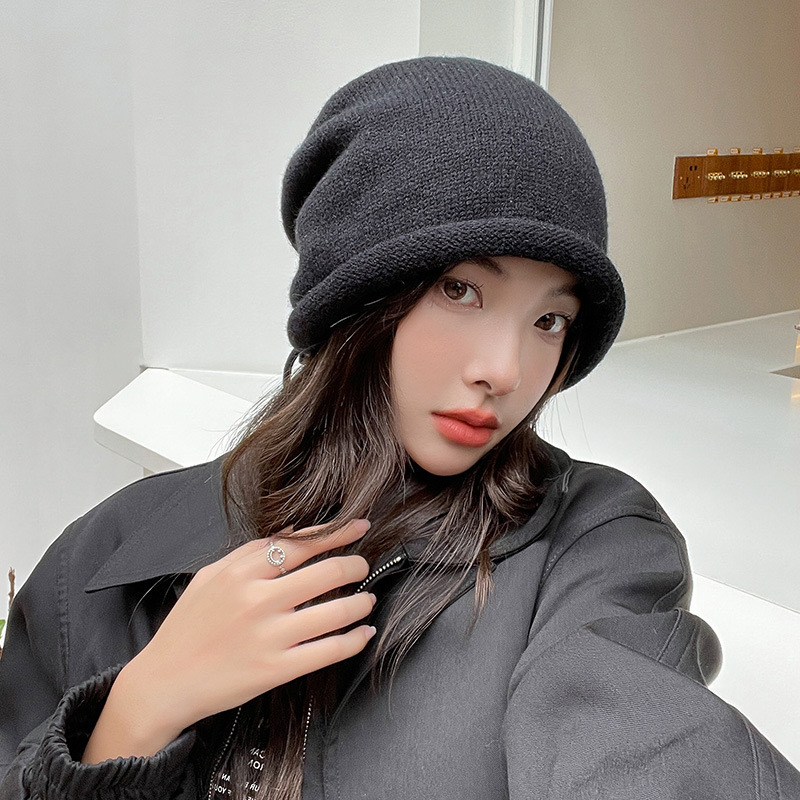Knitted Bonnet Hoods Female Wi - огляд і ціна Knit Beanie Hat Warm