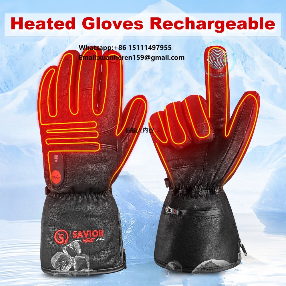 Heated Leather Gloves Men Wome - огляд і ціна Touch Screen Gloves