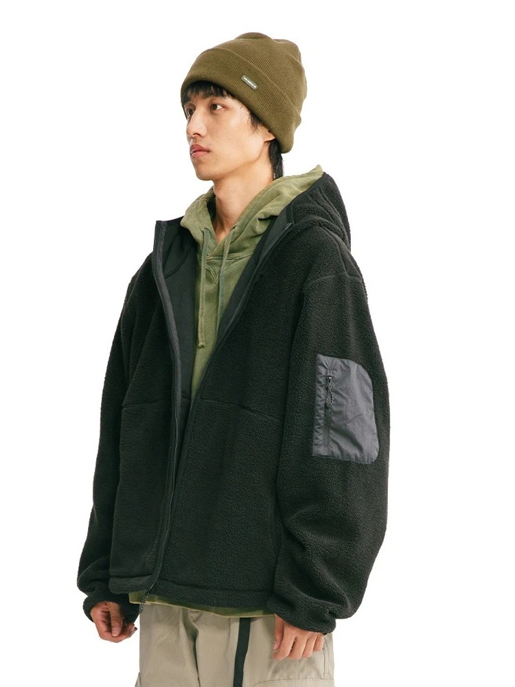 Mens Hoodie Autumn Winter Cott - огляд і ціна Sherpa Hoodie Fleece