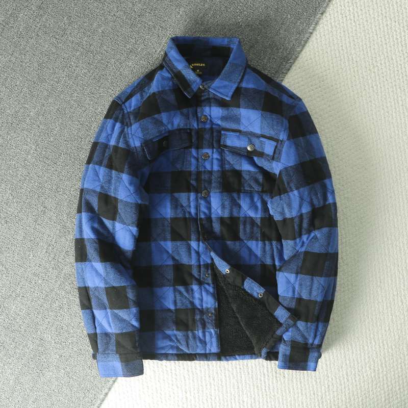 Fall Winter Men's Plaid Flanne - огляд і ціна Flannel Shirt Lined
