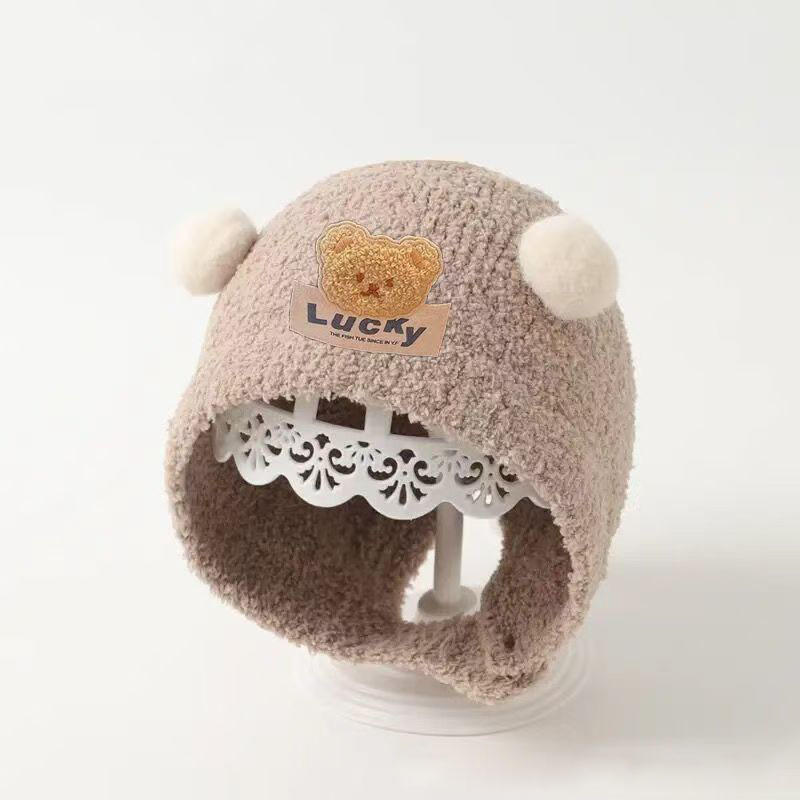 Cute Bear Baby Ear Protection  - огляд і ціна Knit Beanie Hat Warm