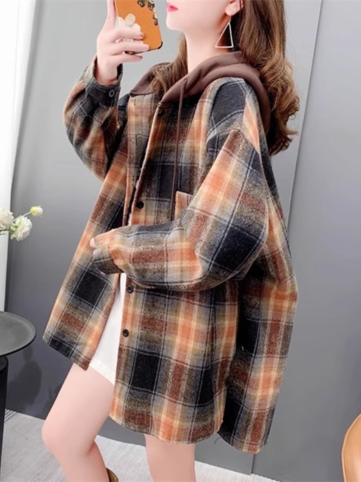 Women's Oversized Plaid Flanne - огляд і ціна Flannel Shirt Lined