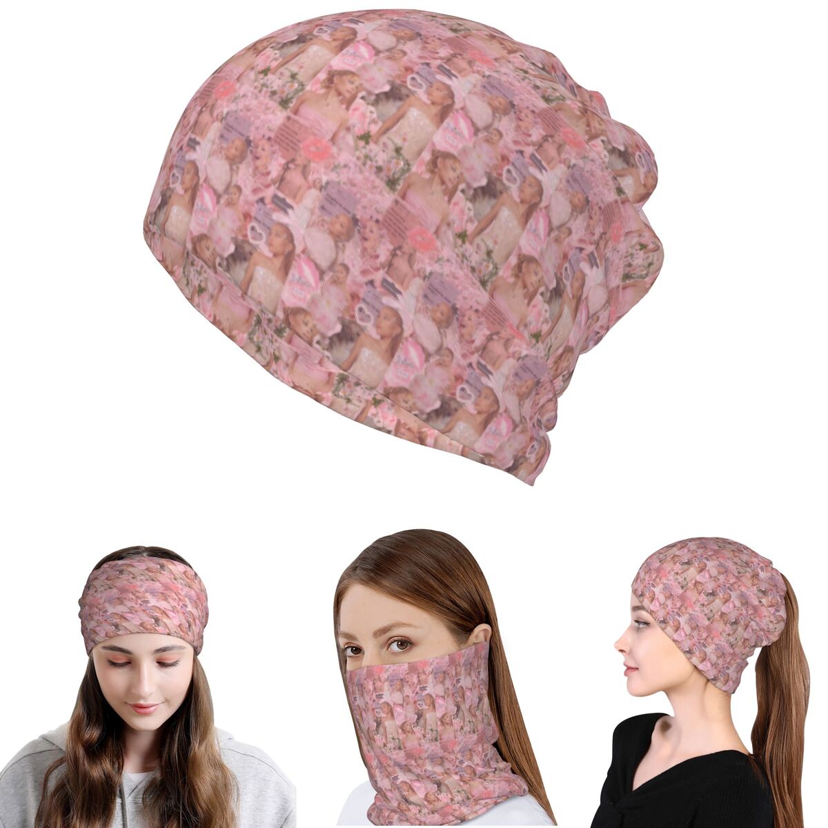 Ariana Grande Singer Bandana N - огляд і ціна Knit Beanie Hat Warm