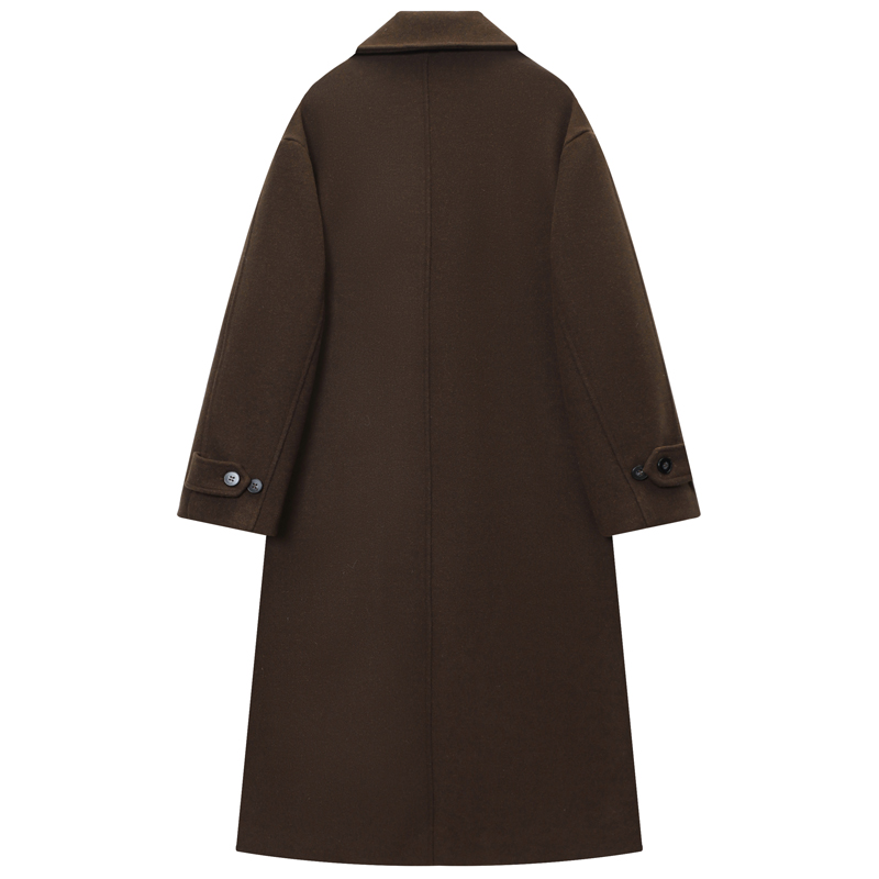 HXAO Women's Coat Brown Tweed  - огляд і ціна Wool Coat Peacoat