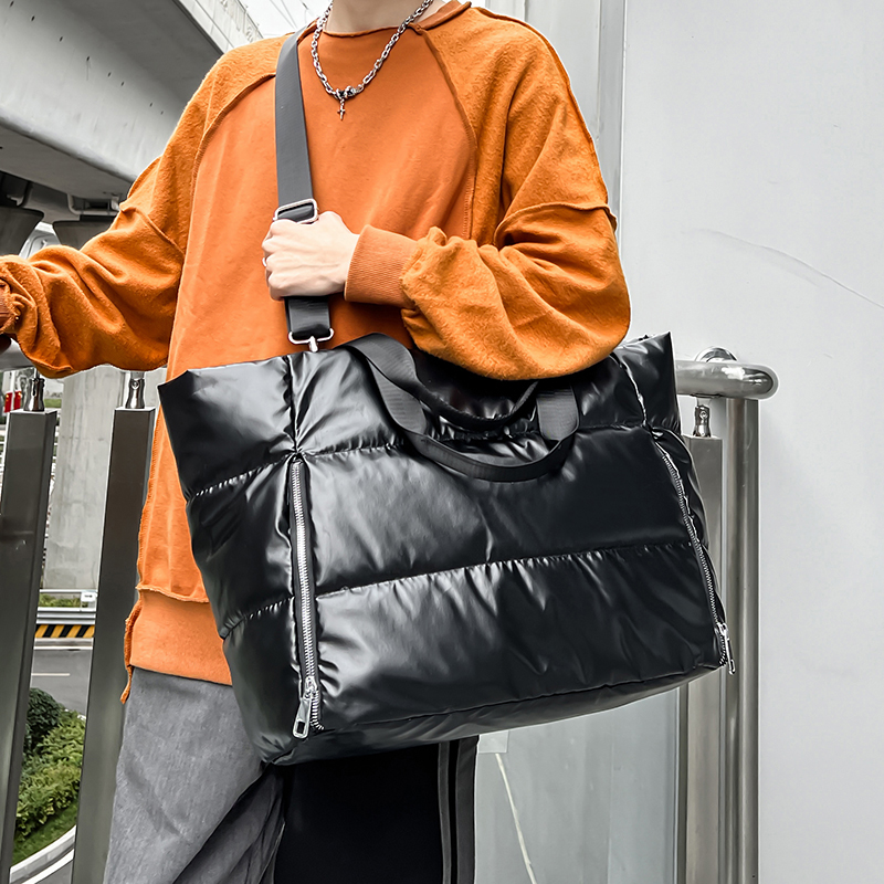Women Y2k Silver Shoulder Bag  - огляд і ціна Down Jacket Packable
