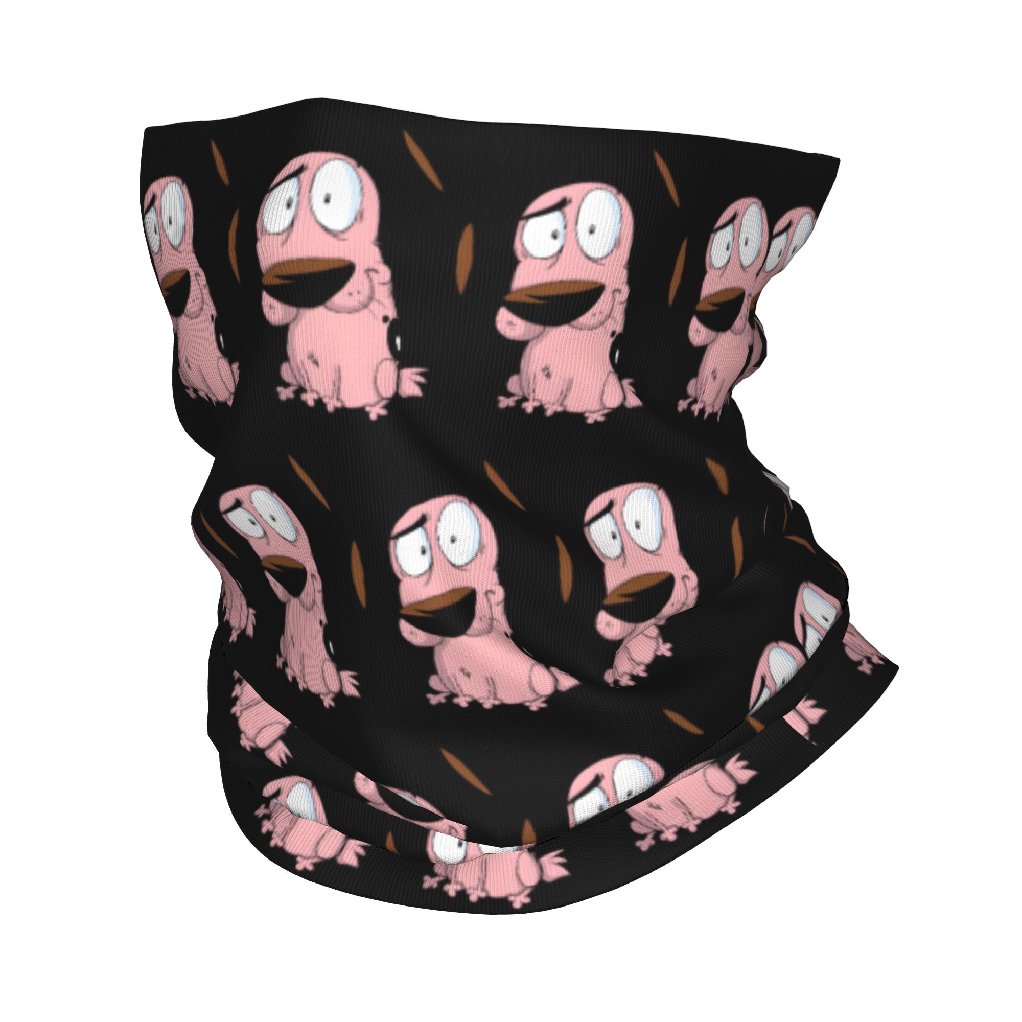 Custom Cartoon Courage Dog Win - огляд і ціна Neck Gaiter Fleece