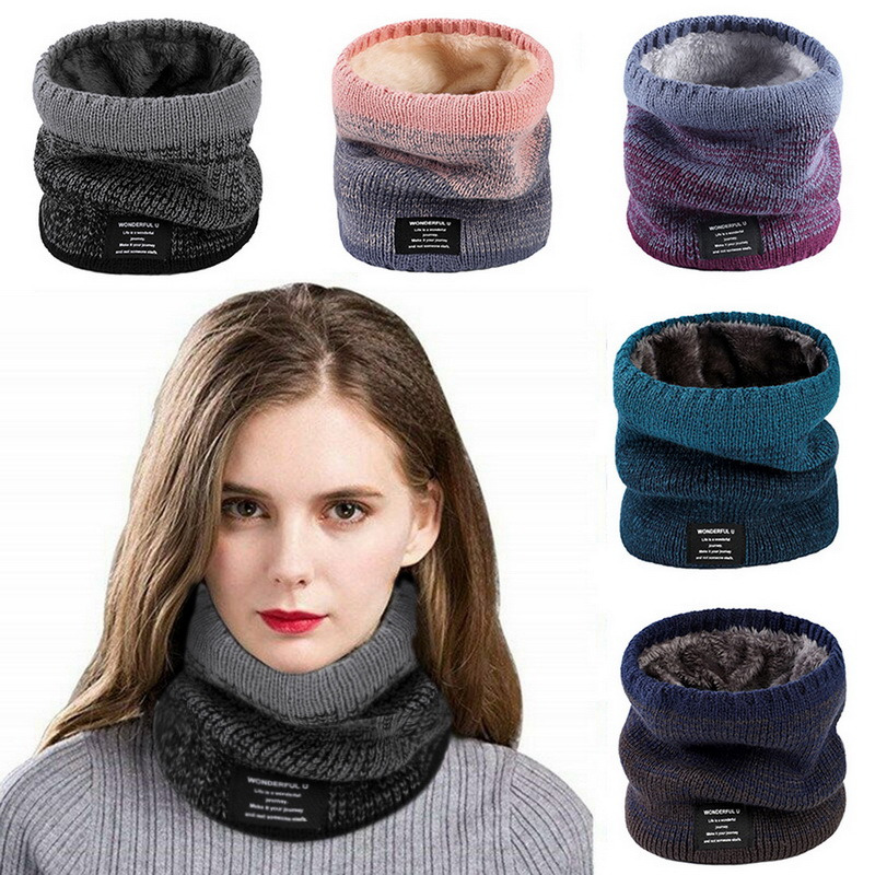 Winter Women Men's Knitted Gra - огляд і ціна Wool Scarf Men