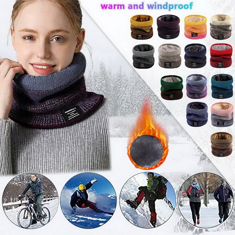 Winter Women Men's Knitted Gra - огляд і ціна Wool Scarf Men