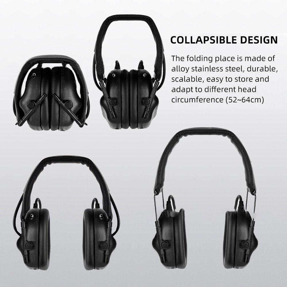 BOOIU Tactical Electronic Shoo - огляд і ціна Earmuffs Foldable