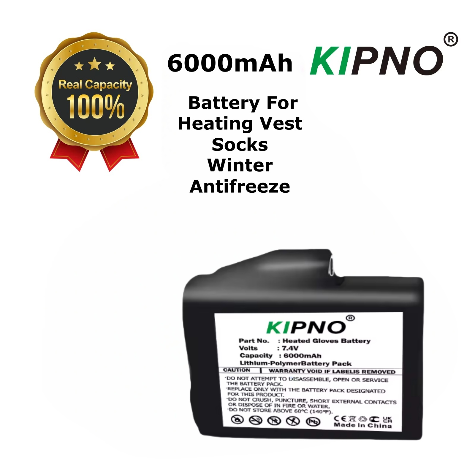 Heated Gloves Battery 7.4V 600 - огляд і ціна Heated Vest Battery