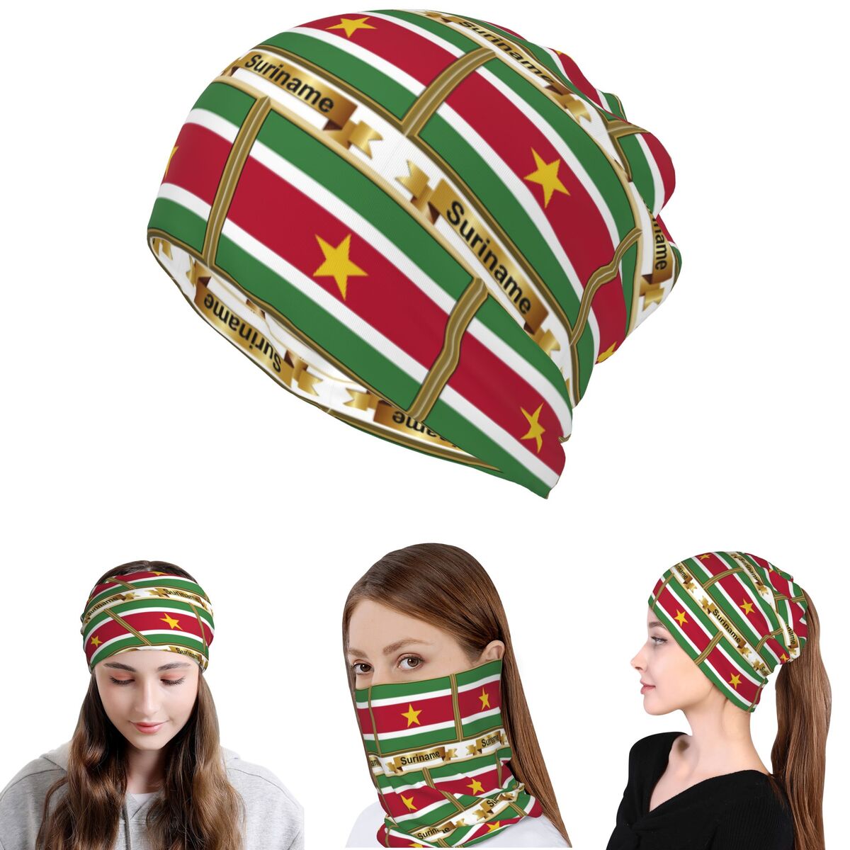 Suriname Flag Products (N) Ban - огляд і ціна Knit Beanie Hat Warm
