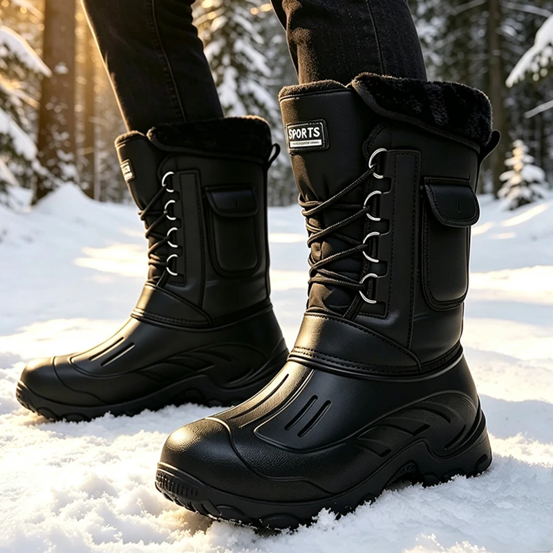 Men Winter Snow Boots Outdoor  - огляд і ціна Waterproof Winter Boot