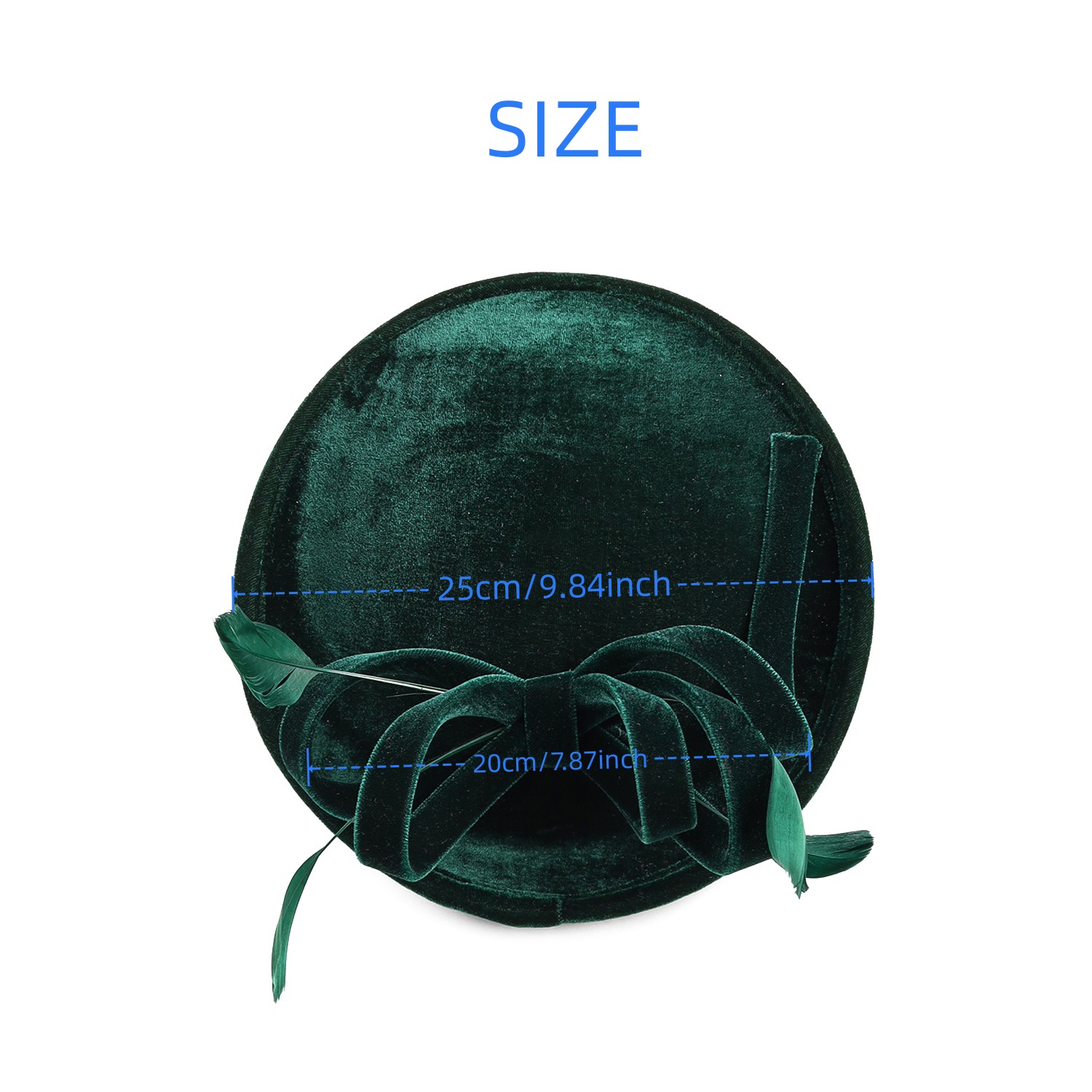 Velour Velvet Fascinator Feath - огляд і ціна Winter Headband Fleece