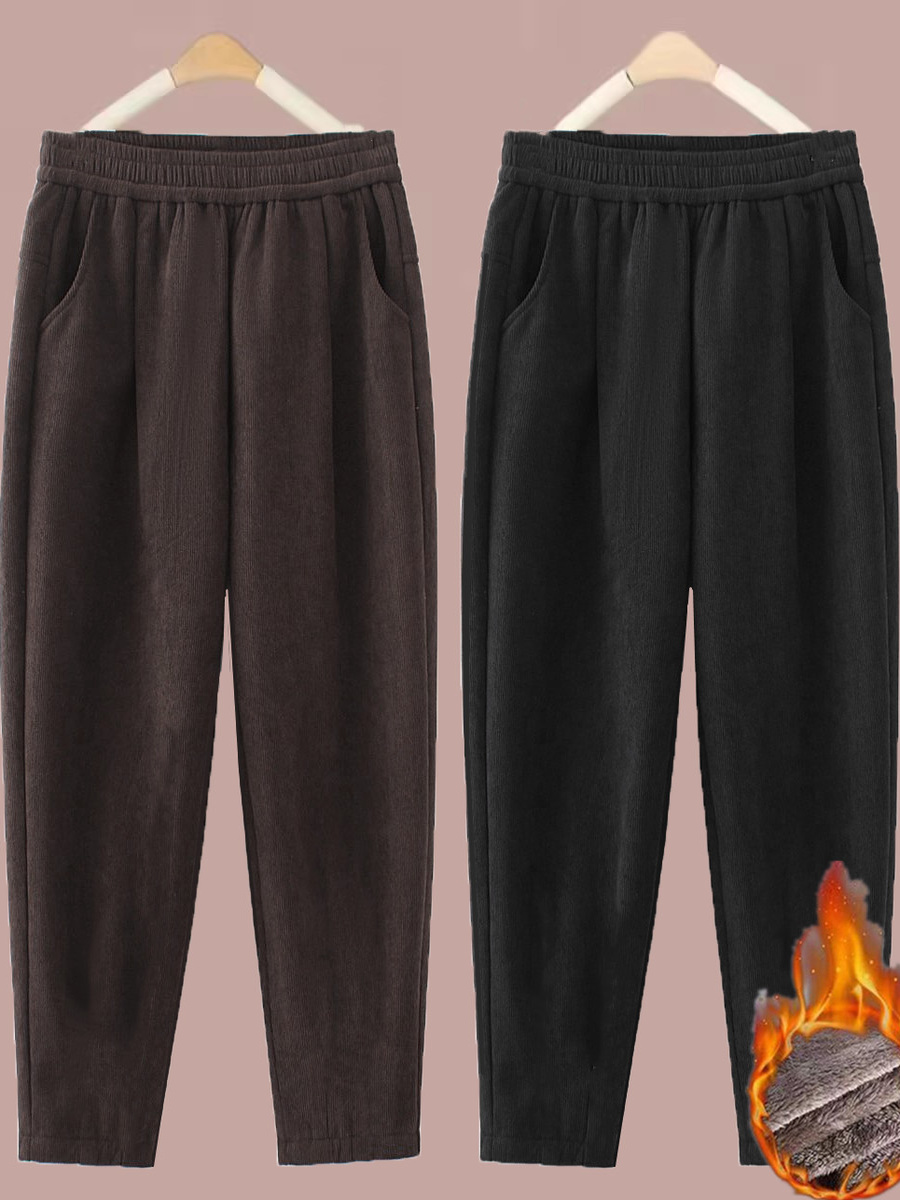 Thickened Straight Leg Pants W - огляд і ціна Corduroy Pant Warm
