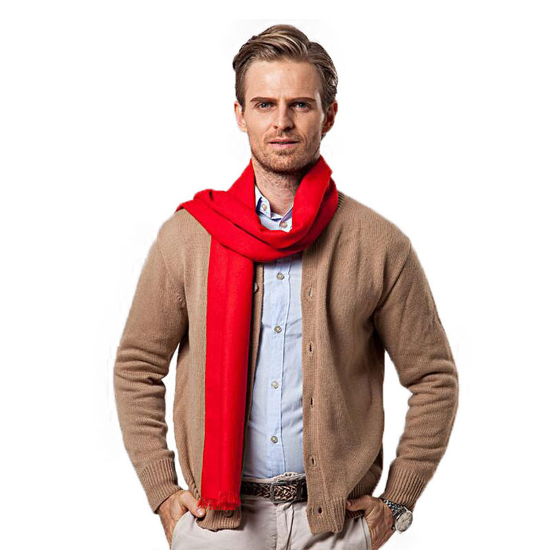 Fashion Winter Solid Color Men - огляд і ціна Wool Scarf Men