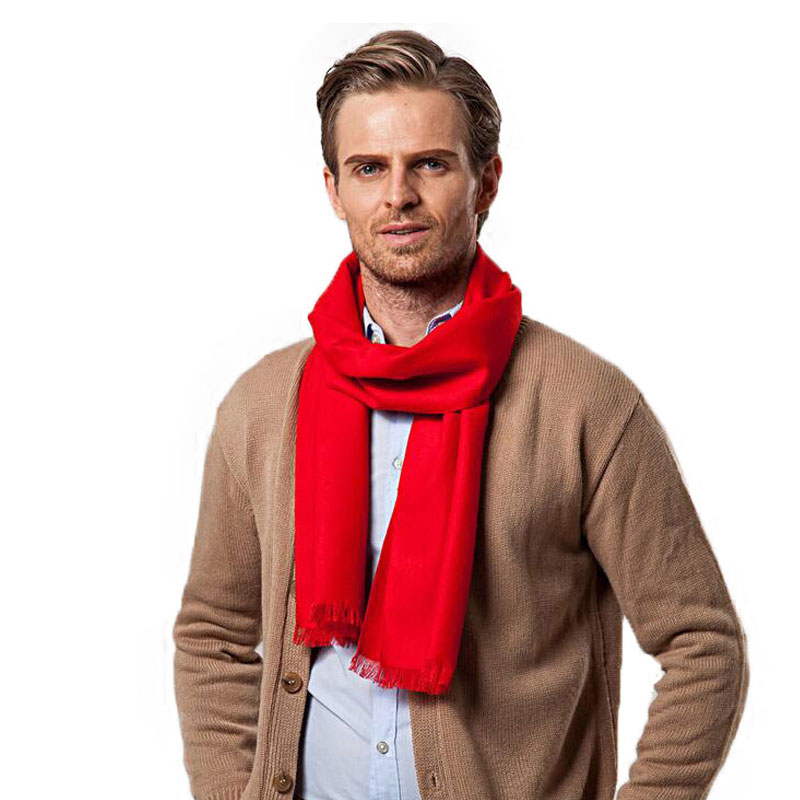 Fashion Winter Solid Color Men - огляд і ціна Wool Scarf Men