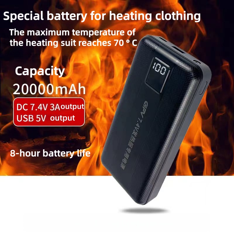New Large Capacity 7.4V/3A/160 - огляд і ціна Heated Vest Battery