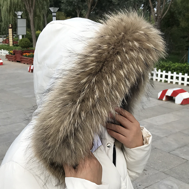 Real Fur Collar for Coat Parka - огляд і ціна Shawl Wrap Winter