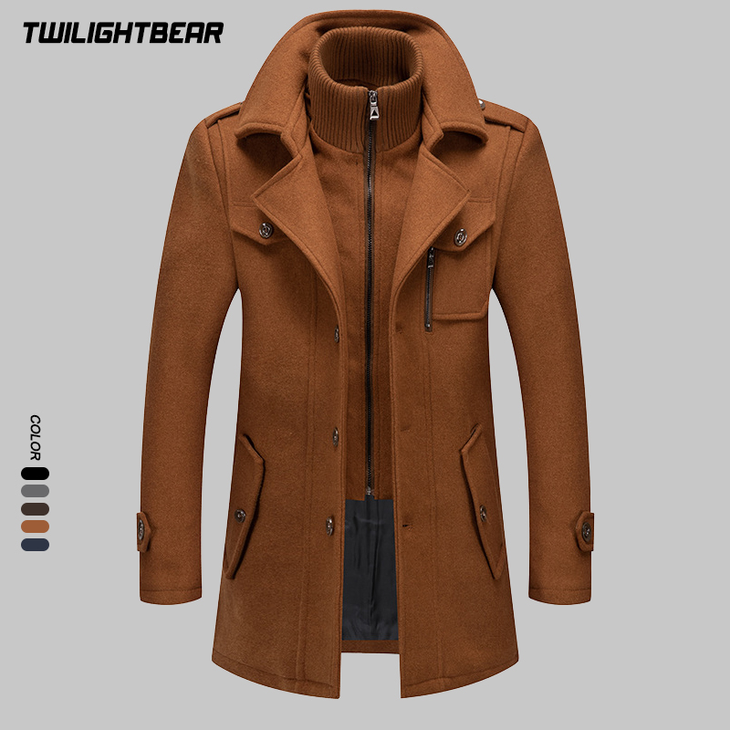 Winter Men's Wool Coat Oversiz - огляд і ціна Wool Coat Peacoat