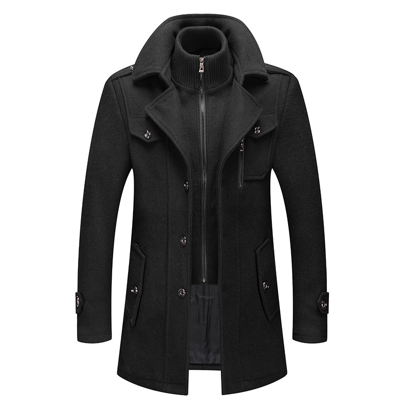 Winter Men's Wool Coat Oversiz - огляд і ціна Wool Coat Peacoat