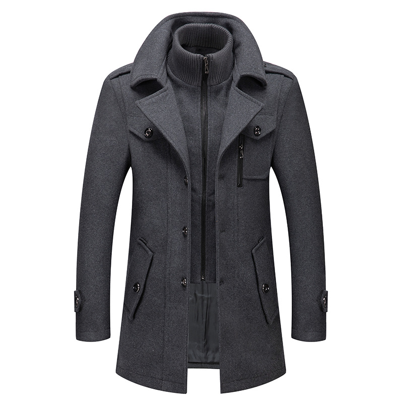 Winter Men's Wool Coat Oversiz - огляд і ціна Wool Coat Peacoat