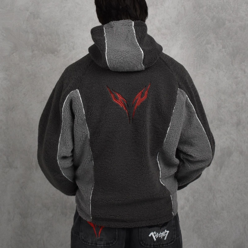 Unisex Color Block Sherpa Flee - огляд і ціна Sherpa Hoodie Fleece