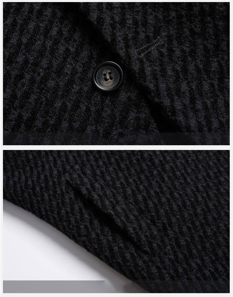 Long Coat Men Mens Wool Jacket - огляд і ціна Wool Coat Peacoat