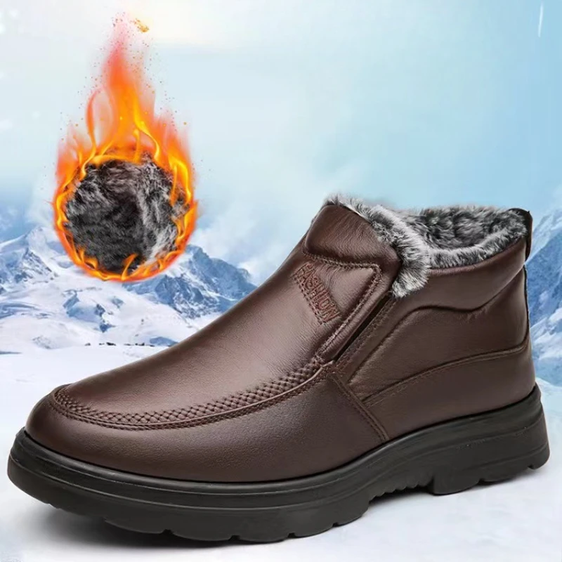 Winter Men's Ankle Boots Plush - огляд і ціна Waterproof Winter Boot
