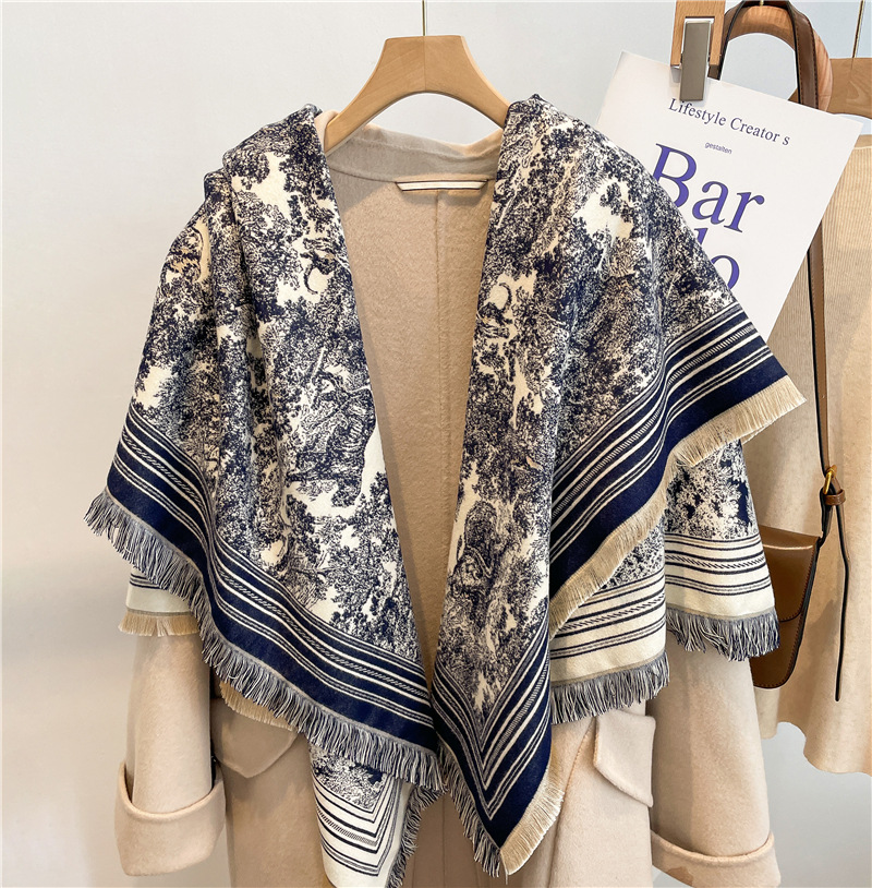Luxury Scarf Women Cashmere Bl - огляд і ціна Cashmere Pashmina Wrap