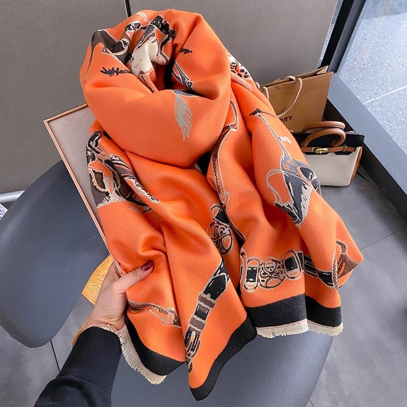 Retro Rider Horse Imitation Ca - огляд і ціна Wool Scarf Men