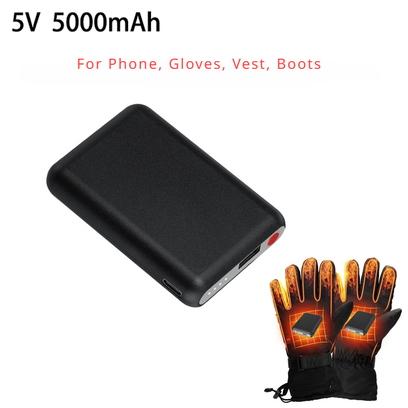 5V 5000mAh Heated Gloves Batte - огляд і ціна Heated Vest Battery