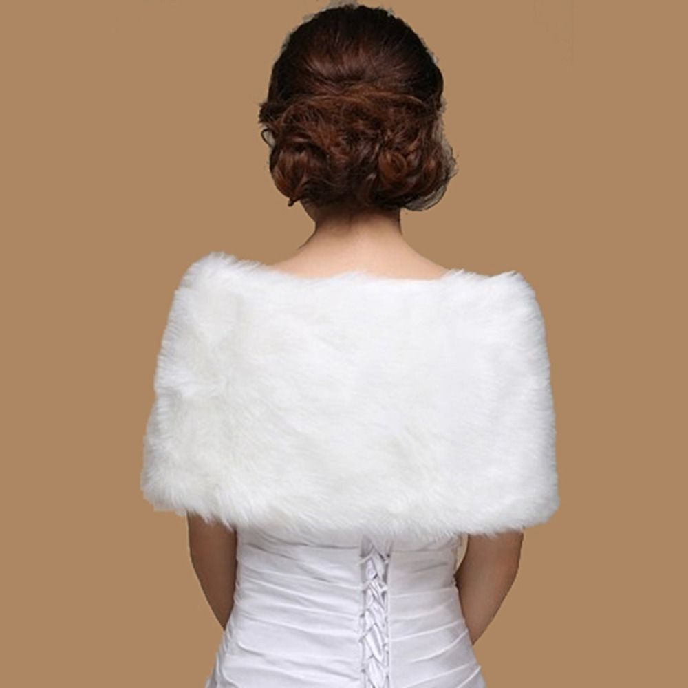 Winter Cape White Fur Shawl We - огляд і ціна Shawl Wrap Winter