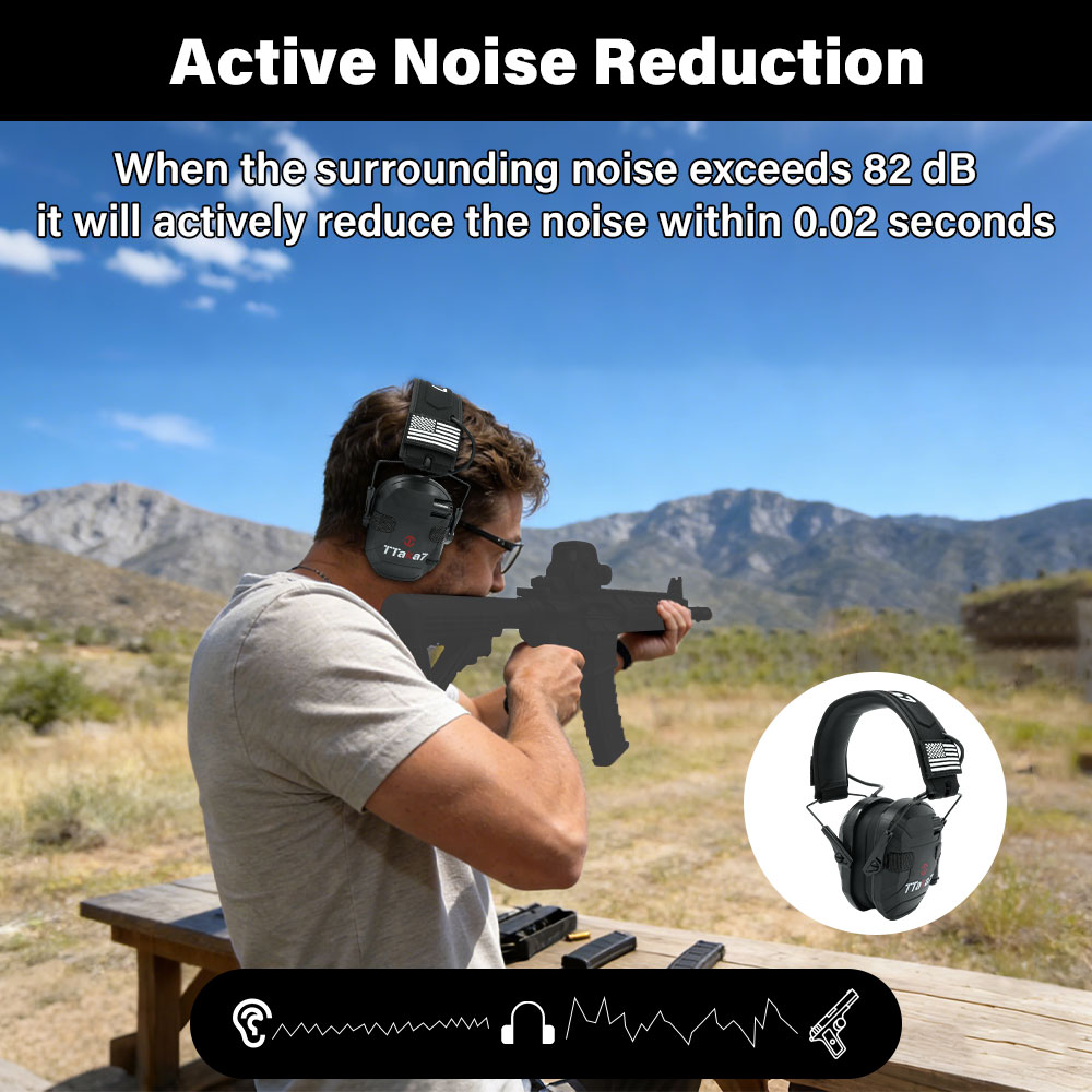 W1/W3 Foldable Electronic Shoo - огляд і ціна Earmuffs Foldable
