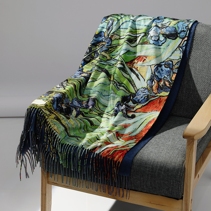Luxury Brand Oil Painting Cash - огляд і ціна Cashmere Pashmina Wrap