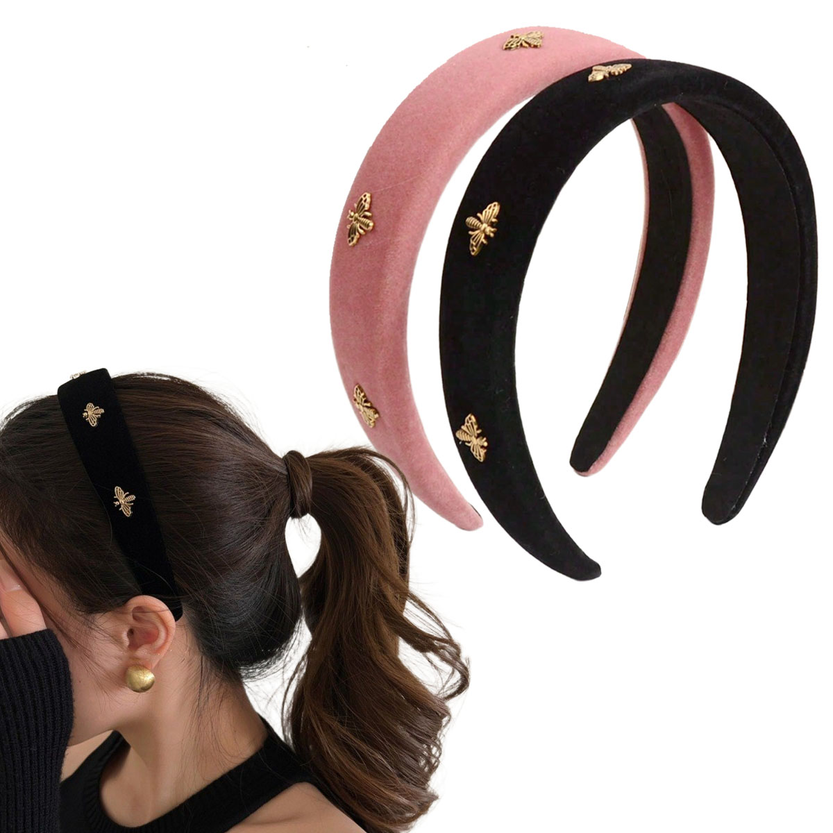Little Bee Black Velvet Headba - огляд і ціна Winter Headband Fleece