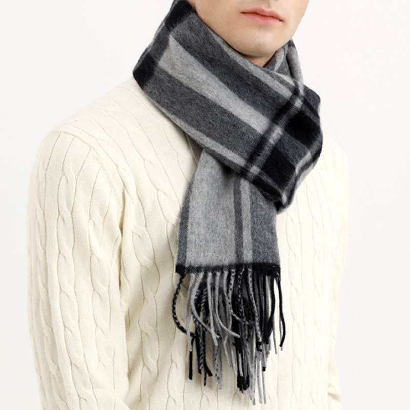 Pashmina Scarf Men Winter Stri - огляд і ціна Wool Scarf Men