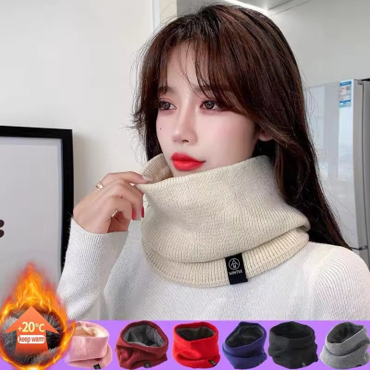 Solid Winter Plush Muffler Woo - огляд і ціна Winter Headband Fleece