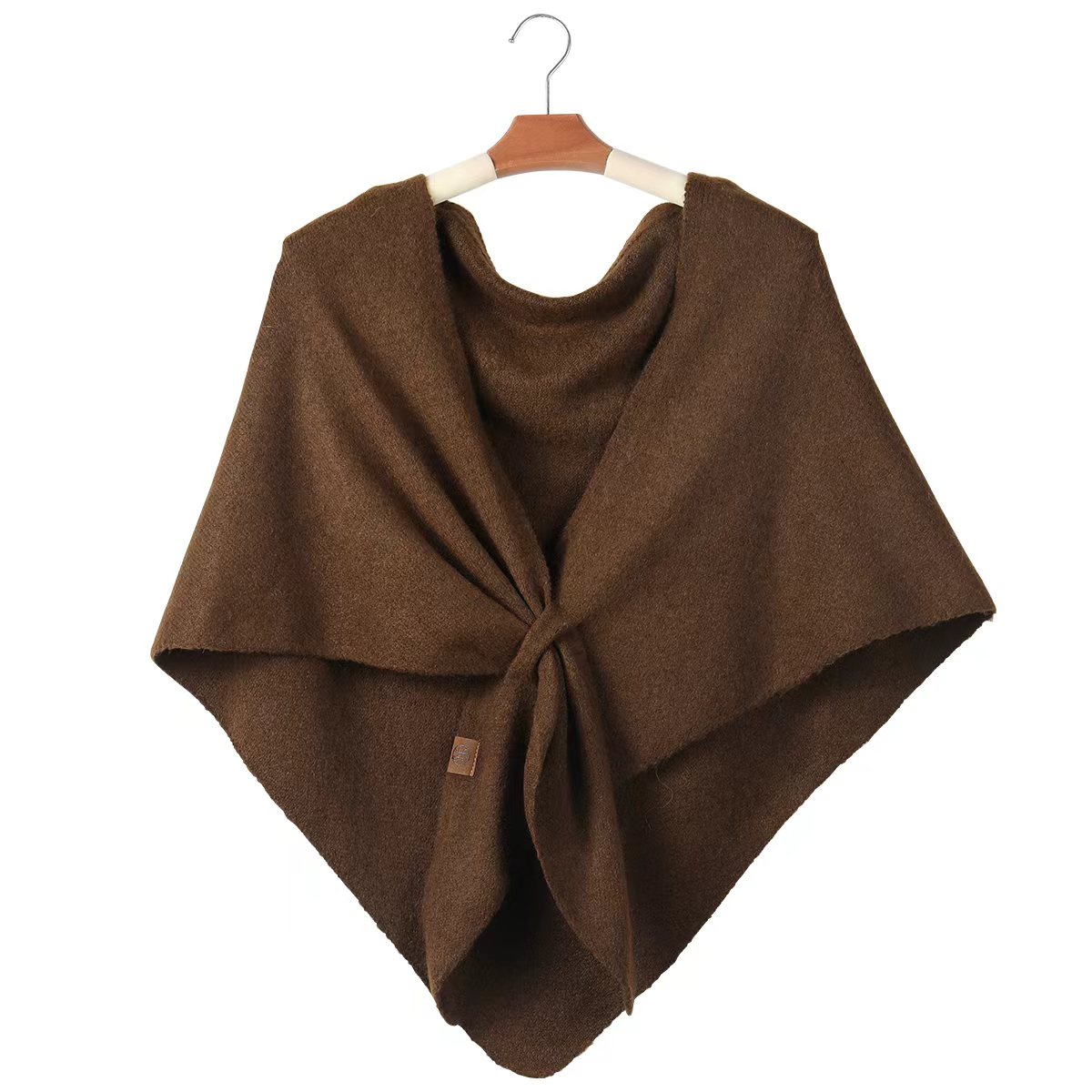 Simple Solid Color Knitted Tri - огляд і ціна Shawl Wrap Winter